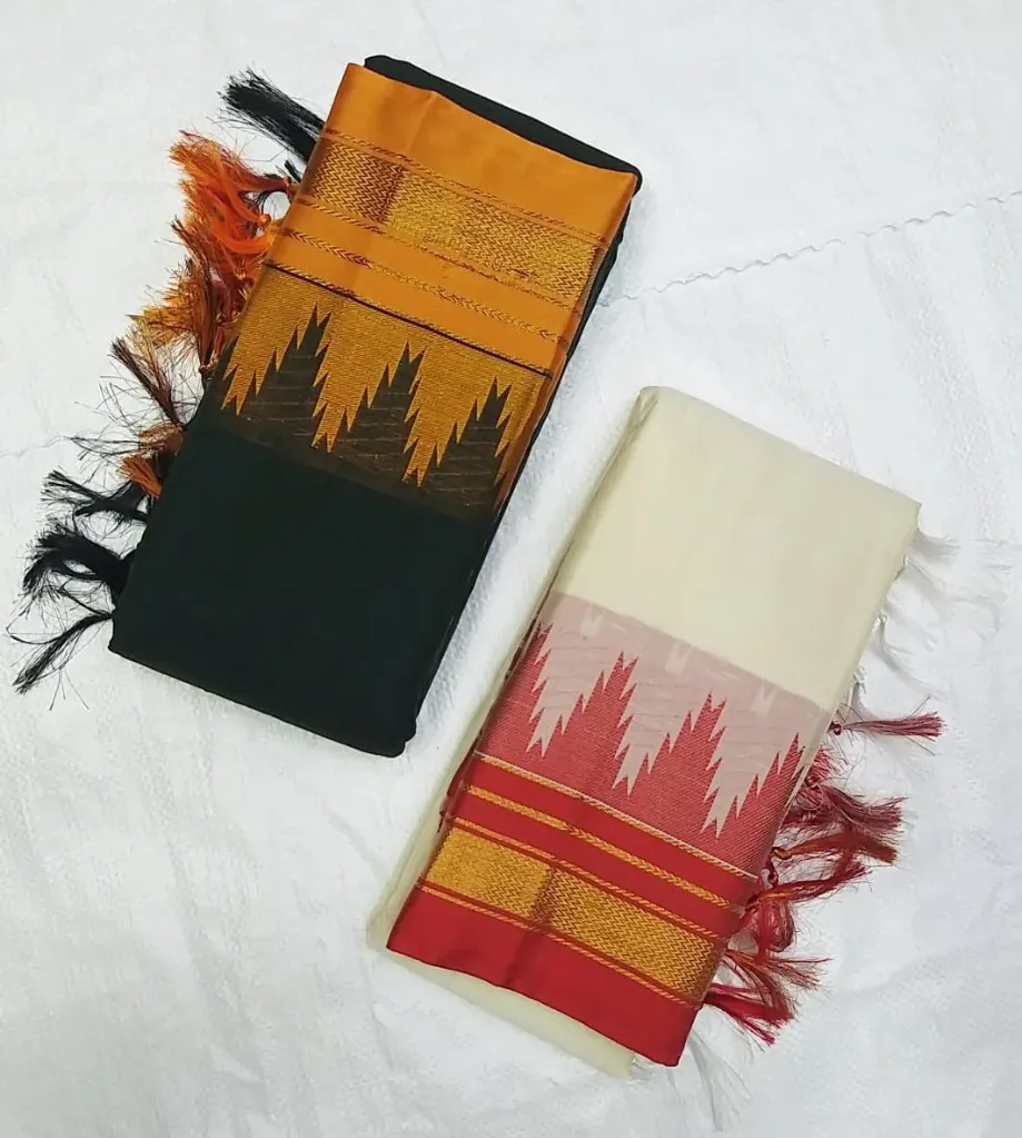ILKAL ROYAL TEMPLE COTTON SAREE