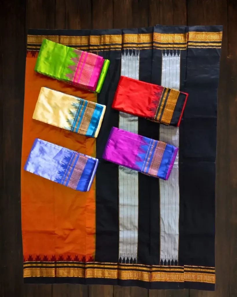 ILKAL PURE SILK TEMPLE PLAIN